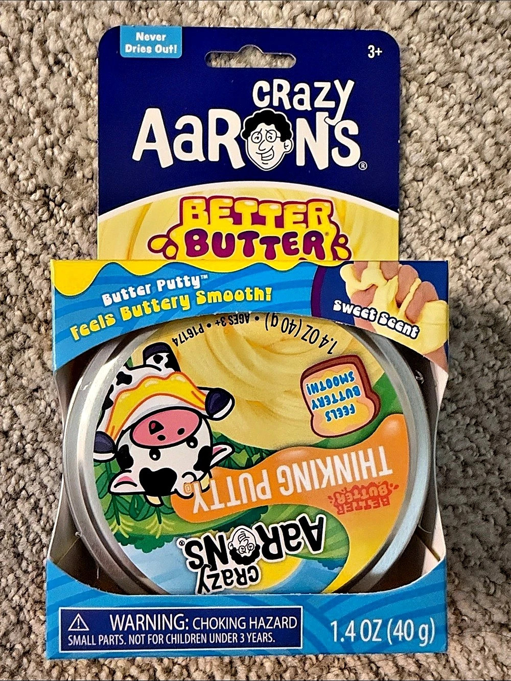 Crazy Aaron's Better Butter Thinking Putty 1.4 oz NWT